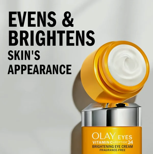 Label Vitamin C + Peptide Eye Cream, No Scent, 0.5 oz