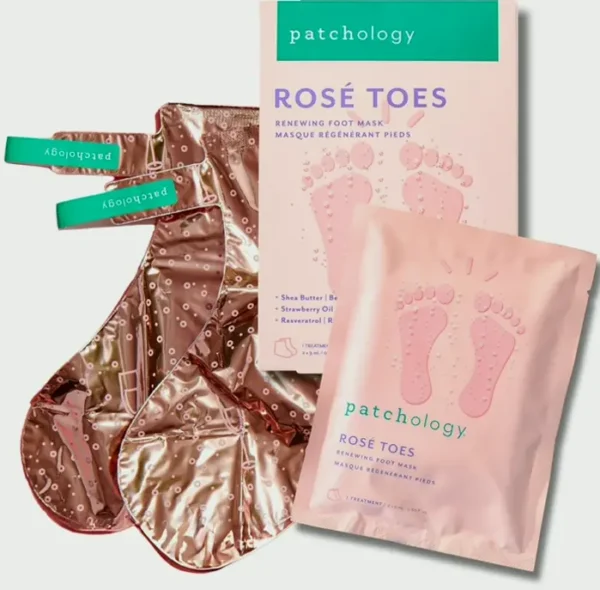 Moisturizing Butter Feet Mask with Berry Scent - Patchology Rosé Toes